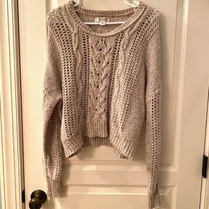 Women’s medium cable knit sweater